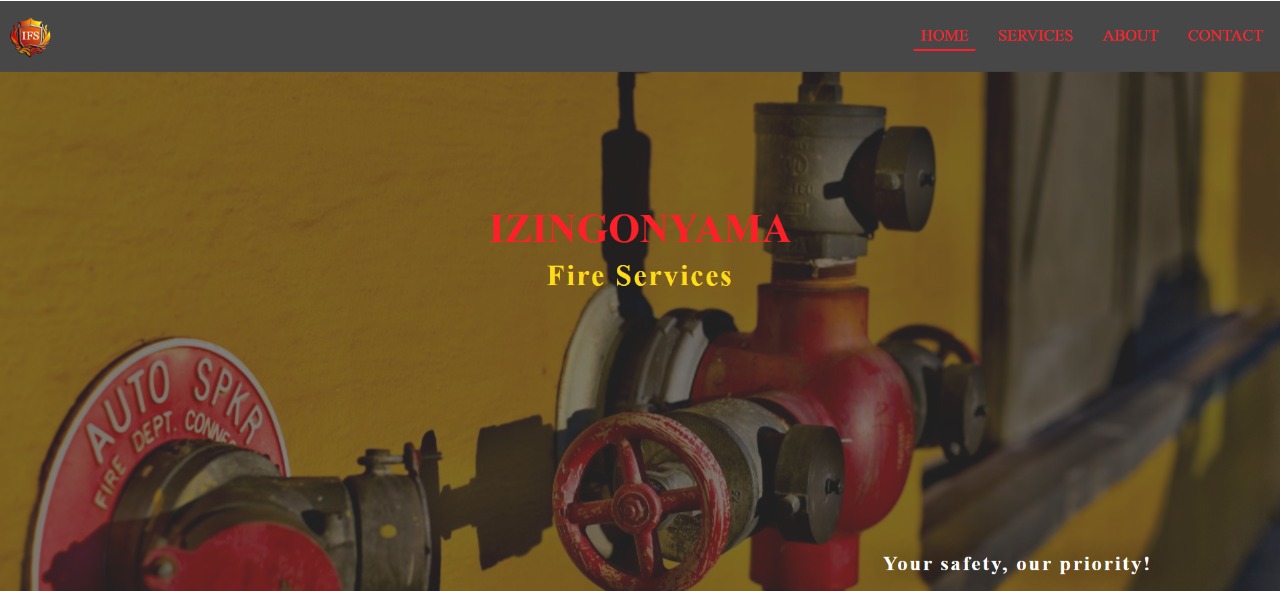  Izingonyama Fire Services website
