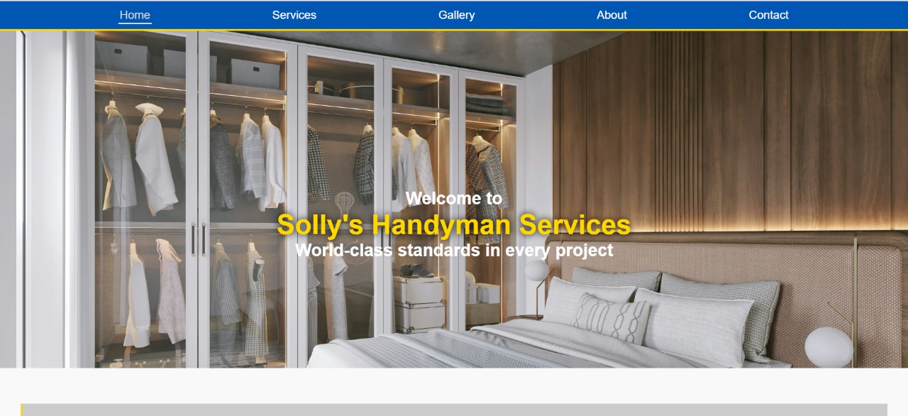 Solly's Handyman Services website
